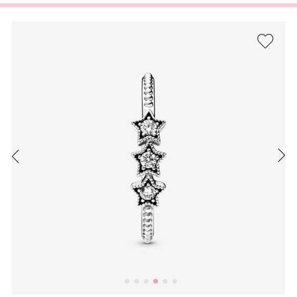 Pandora Silver Star Ring - Picture 2 of 8